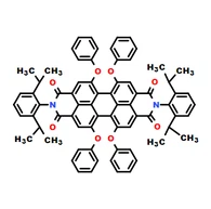 CAS: 123174-58-3|N,N''-bis(2,6-diizopropylfenyl)-1,6,7,12-tetrafenoxy-3,4,9,10-peryléntetrakarboxylová diimid ROT 300